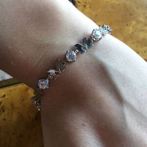 Sterling Silver Mom Bracelet